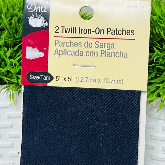2 Count Twill Iron On Patches - Picture 3 of 3